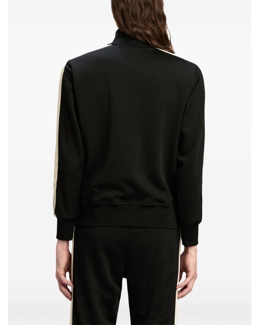 Palm Angels Black Classic Logo Track Jacket for men