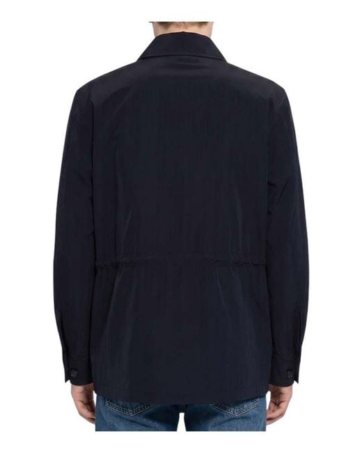 Burberry Blue Logo Jacket for men