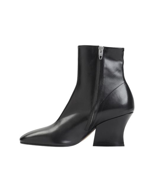 Jil Sander Black Solid Boots