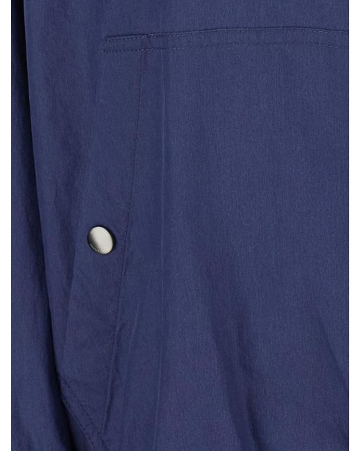 DUNST Blue Solid Hood Jacket