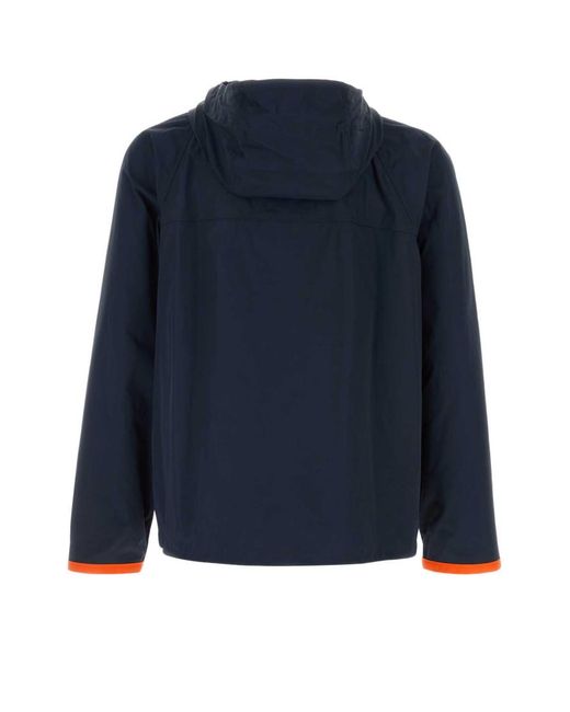 Fay Blue Nylon Windbreaker for men