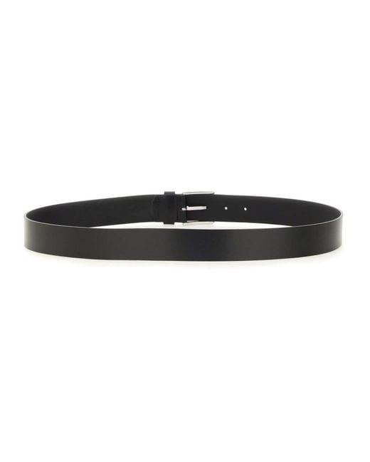 Boss Black Solid Buckle Belt for men
