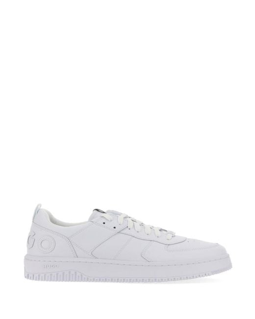 HUGO White Logo Sneakers for men