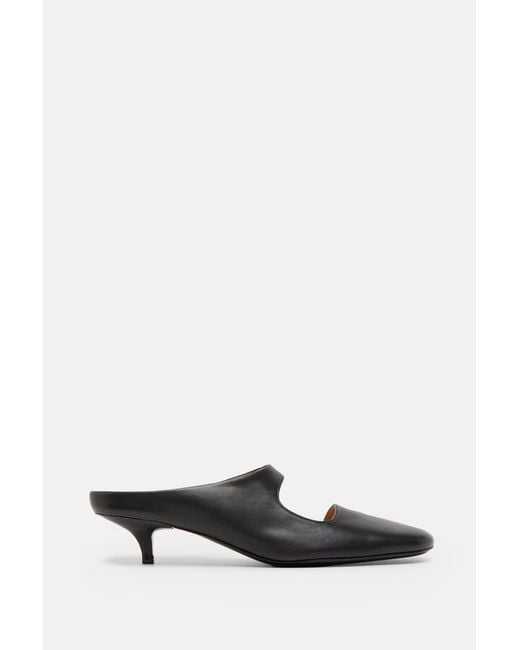 Marsèll Black Leather Mules
