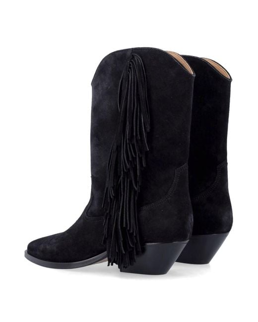Isabel Marant Black Suede Boots