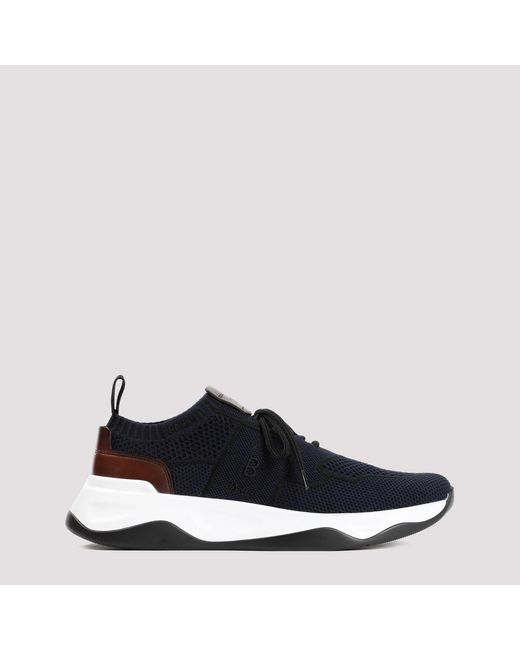 Berluti Textile Knit Lace-up Sneakers in Blue for Men | Lyst
