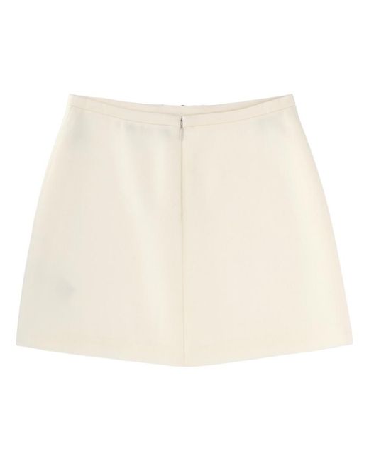 Versace Natural Solid Mini Skirt