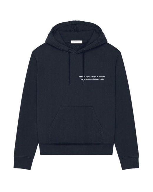 Givenchy Blue Logo Sweatshirt for men