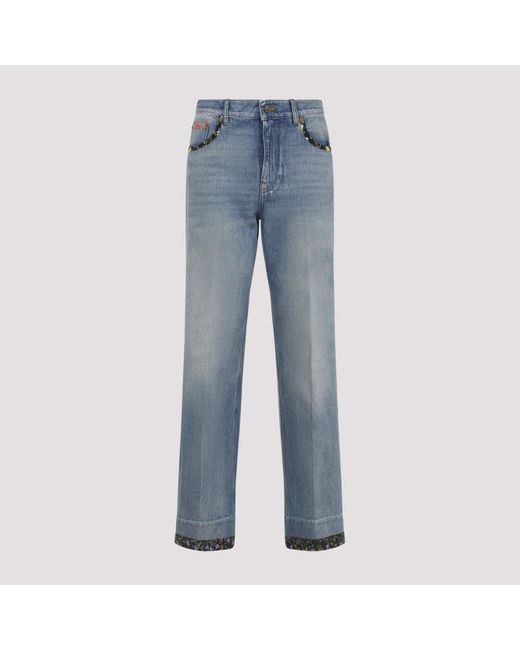 【関税&送料込】Valentino Garavani Floral Print Jeans VALENTINO GARAVANI - Floral print jeans | Leam Roma - Luxury