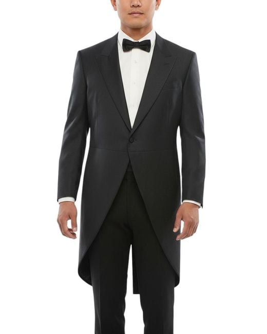 Corneliani Black Tailcoat Blazer for men