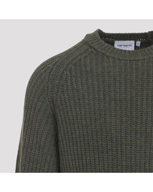Carhartt Green Crewneck Pullover for men