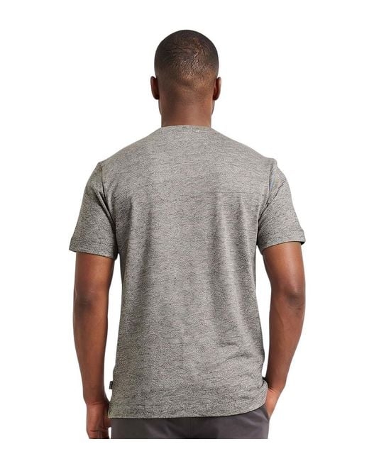 Boss Gray Solid Crew Neck T-Shirt for men