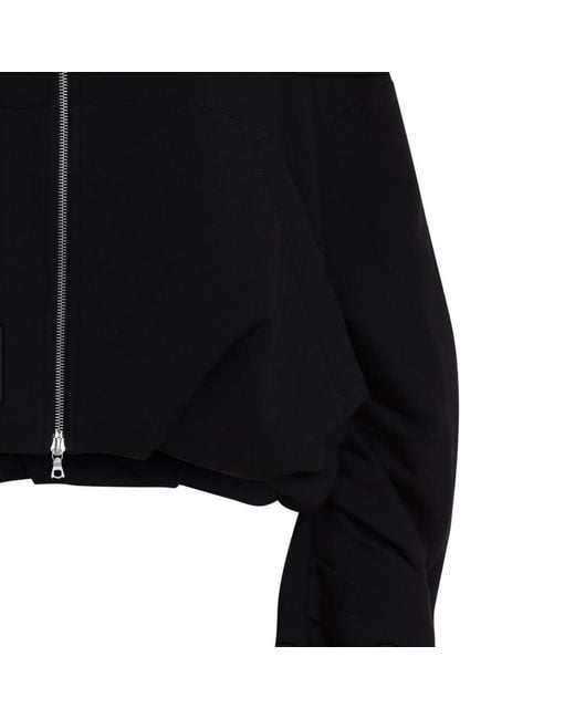 Dries Van Noten Black Solid Hood Sweatshirt