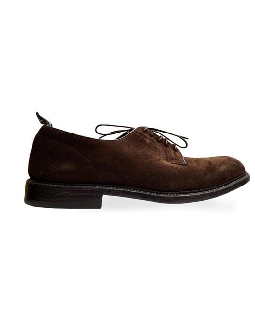 Green George Men's Brown Suede Lace Up Shoes