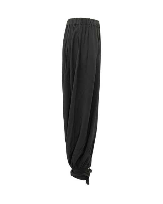 ANDAMANE Black Loose Drawstring Pants
