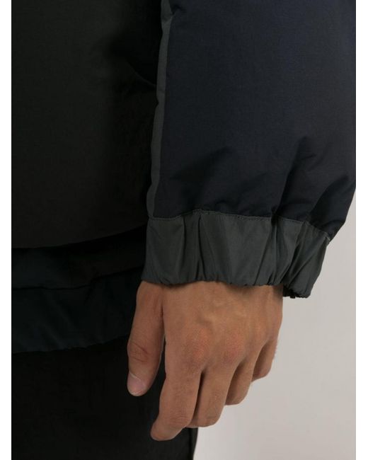Sacai Black Patchwork Padded Down Jacket for men