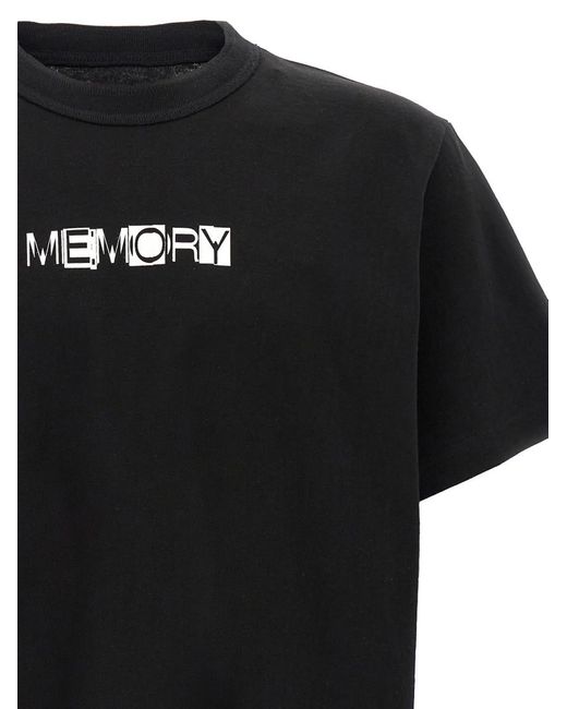 Sacai 'Memory' T-shirt 【Unisex】 Sacai memory T-shirt Sacai