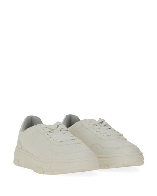 HUGO White Sneaker With Subtle Zigzag Detail for men