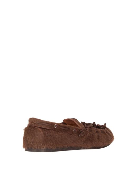 P.A.R.O.S.H. Brown Round-Toe Loafers