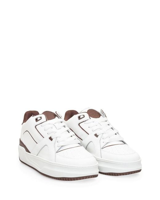 Just Don White Solid Jd3 Sneakers for men
