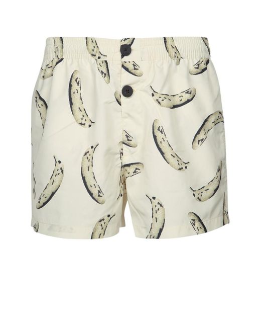 Jacquemus Natural Le Maillot Puntini Swim Shorts for men