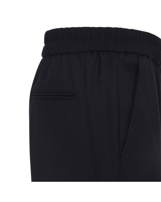 Paul Smith Blue Dark Flat Front Pants for men