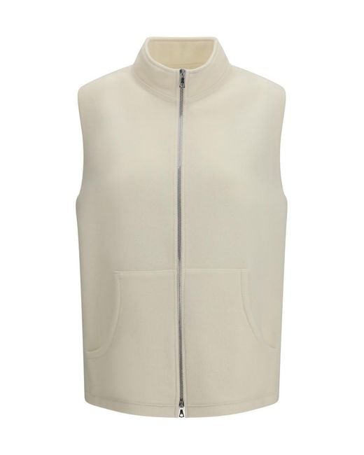 Rier White Mock Collar Jacket