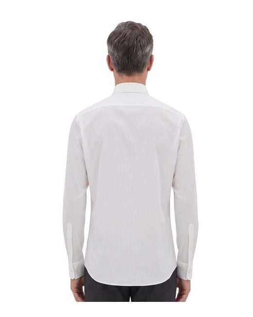 Boss White Regular Solid Shirt for men