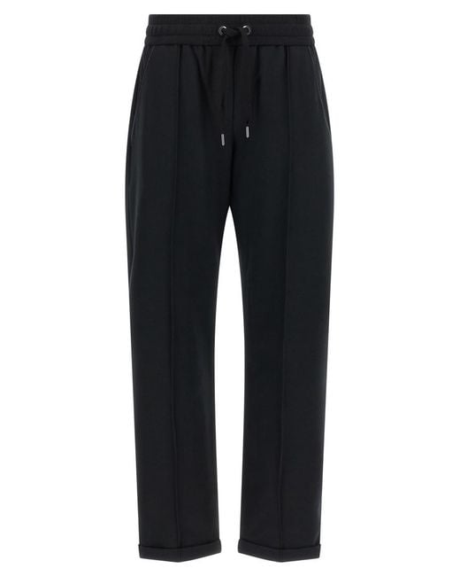 Brunello Cucinelli Blue Regular Drawstring Pants