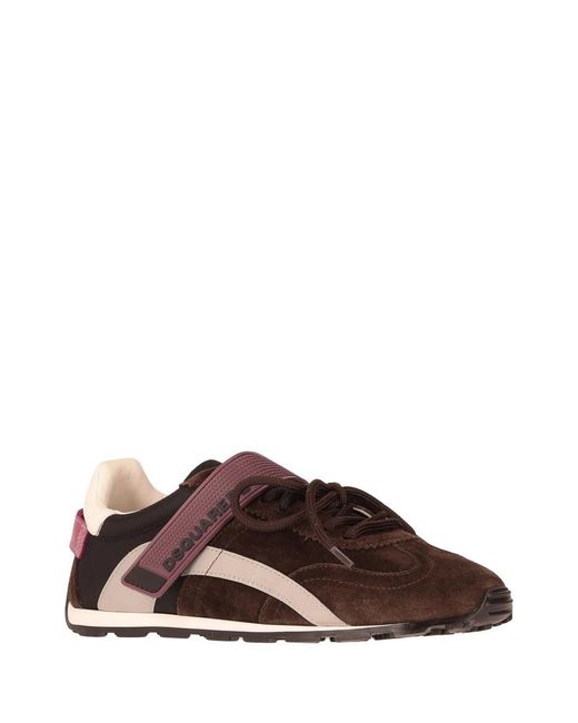 DSquared² Brown Logo Sneakers