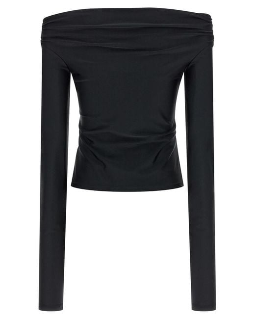 ANDAMANE Black Wallis Top
