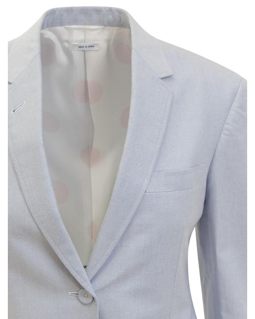 Thom Browne Blue Sport Blazer
