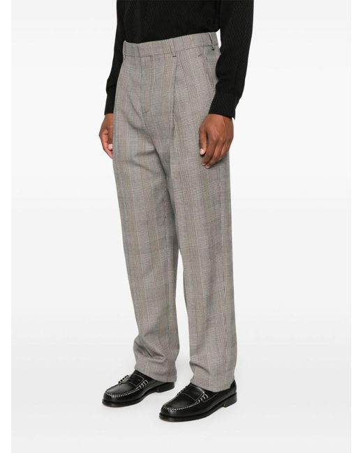 Saint Laurent Wool Trousers in Gray for Men | Lyst
