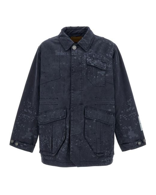 A_COLD_WALL* Blue Shirt Collar Jacket for men