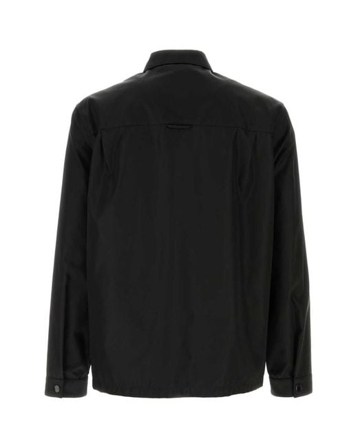 Prada Black Regular Logo Shirt for men