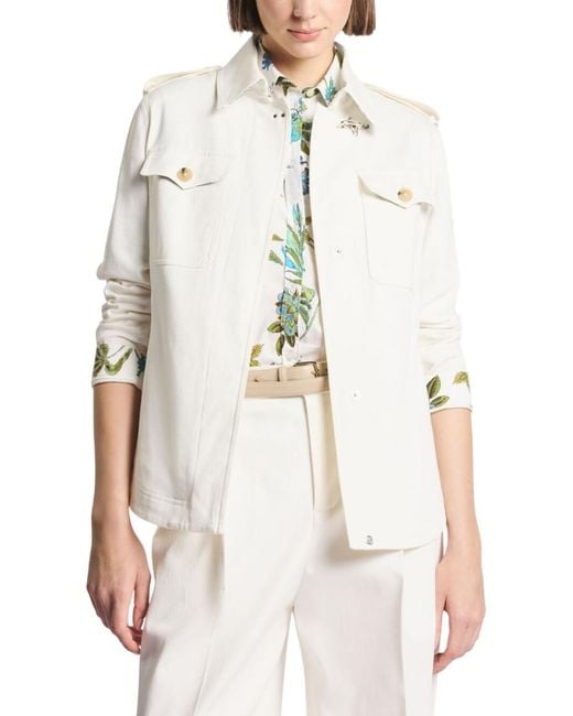 Fay White Collared Jacket