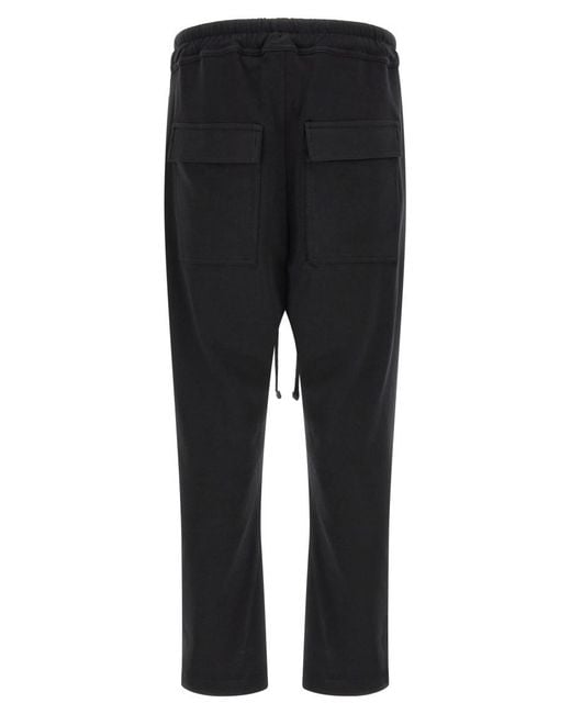 Thom Krom Black Relaxed Drawstring Pants for men