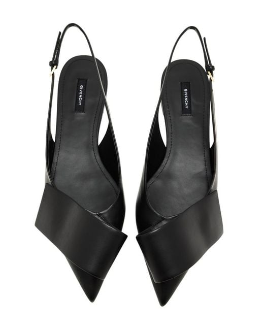 Givenchy Black Ribbon Ballet Flats
