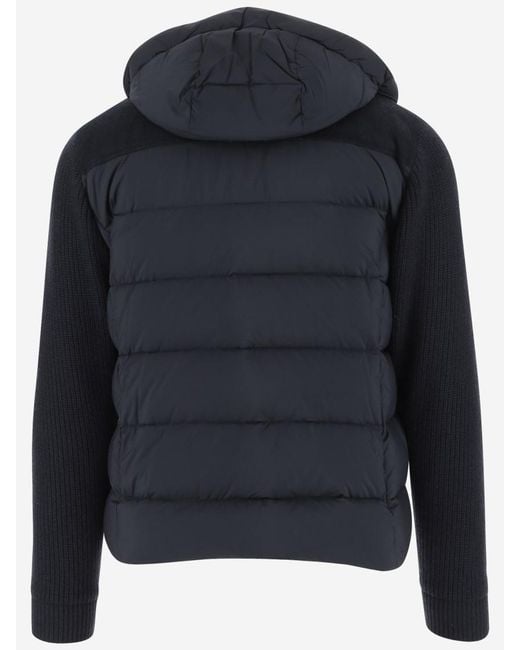 Moorer Blue Padded Jacket for men