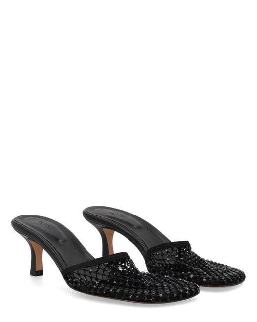 Alysi Black Woven Heels