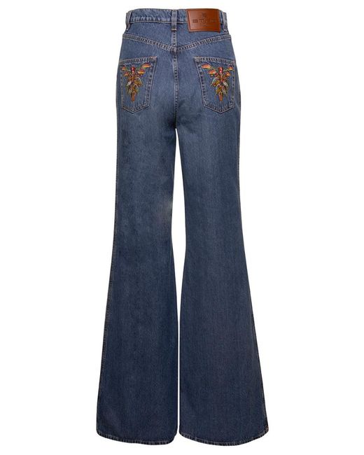 Etro Blue Flared Jeans