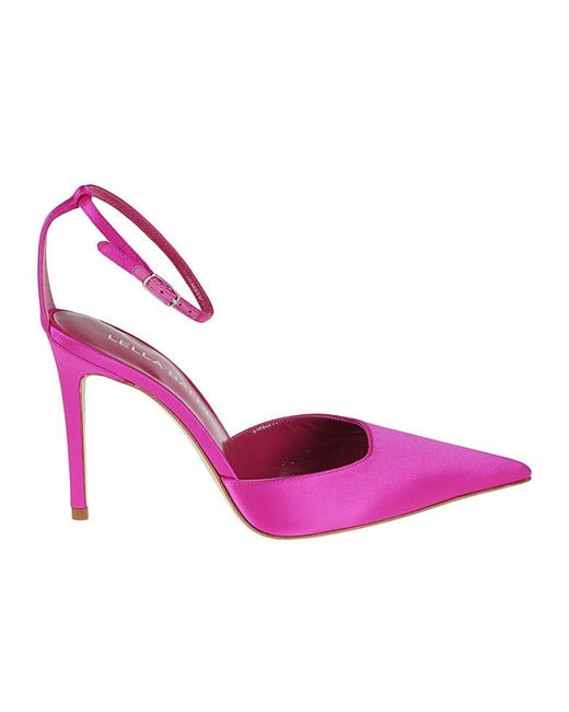 Lella Baldi Pink Leather Pumps