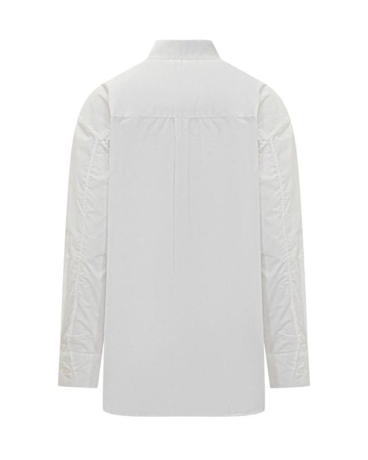 Studio Nicholson White Oversized Solid Shirt
