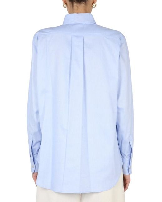 Ballantyne Blue Regular Solid Shirt
