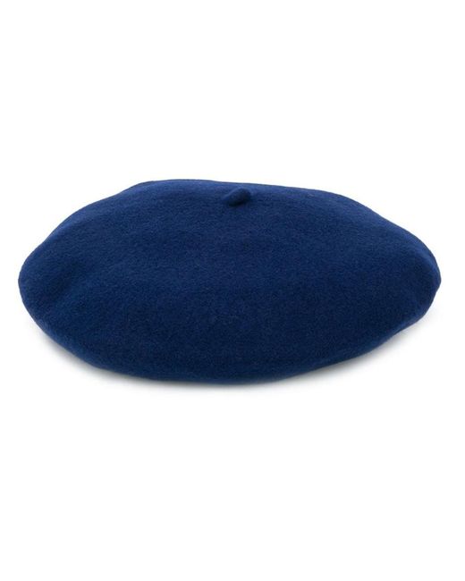 Celine Robert Blue Knitted Beret Hat
