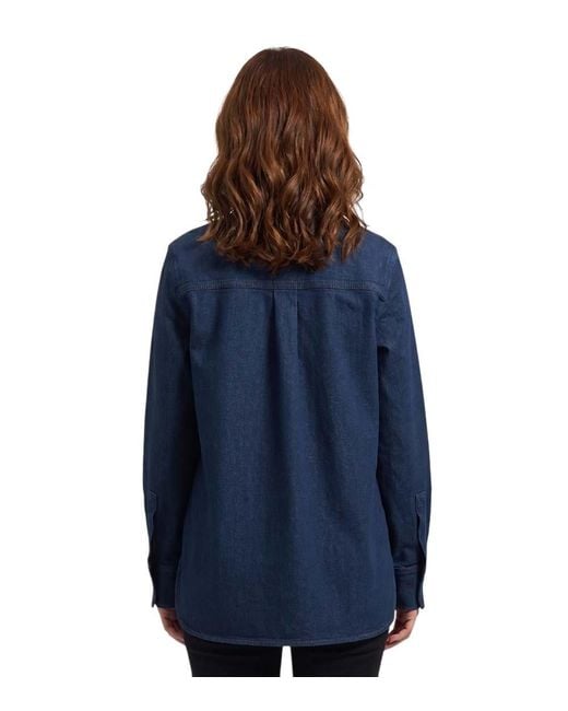 Boss Blue Denim Solid Shirt