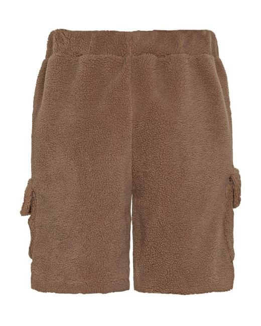 Barrow Brown Solid Shorts for men