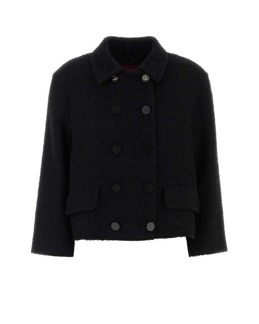 Gucci Black Boucle Blazer