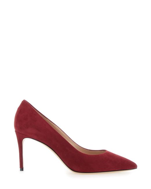 Casadei Red Pointed-Toe Pumps
