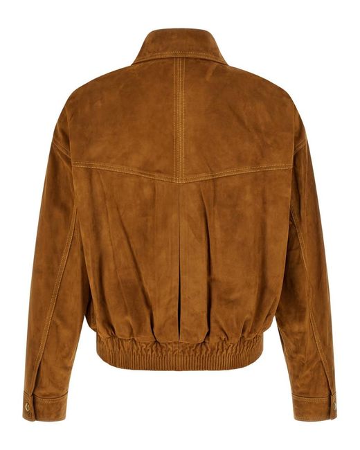Versace Brown Relaxed Solid Jacket for men